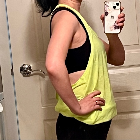 Neon green yellow workout tank top - NWOT - Picture 4 of 6